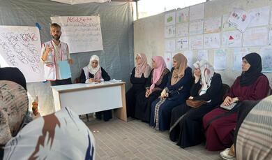 Photo: OHCHR, FGD conducted in Gaza City (June 2025) as part of Protection Monitoring.