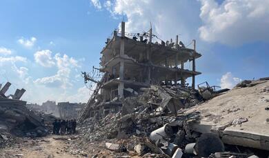 Destroyed residential area of Beit Lahiya, North Gaza © OHCHR OPT Protection Cluster