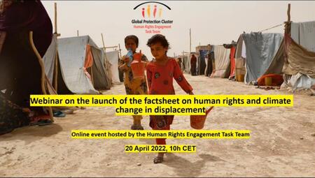 Webinar on the Launch of the Factsheet on Human Rights and Climate Change in Displacement