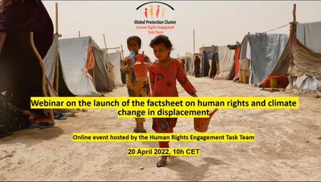 Webinar on the Launch of the Factsheet on Human Rights and Climate Change in Displacement