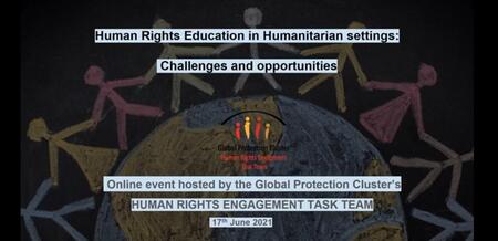 Webinar on Human Rights Education in Humanitarian Settings: Challenges and Opportunities