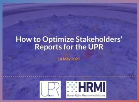 How to Optimize Stakeholders' Report for the UPR