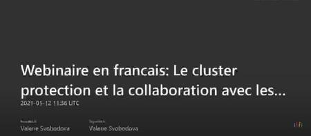 Webinaire FR - Clusters et instruments et mécanismes de DH