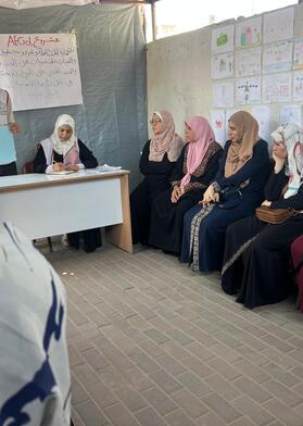 Photo: OHCHR, FGD conducted in Gaza City (June 2025) as part of Protection Monitoring.
