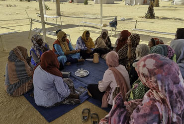 Focus groupd discussion with IDP women in Wadi Halfa. Photo: UNHCR